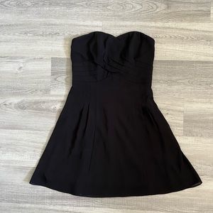 Express Black Strapless Mini Dress